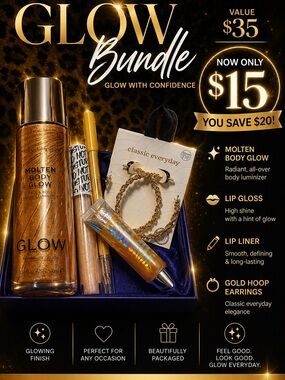 Glow Bundle with Molten Body Glow - Gold